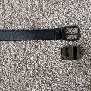 Black Men's Coach Reversible Belt